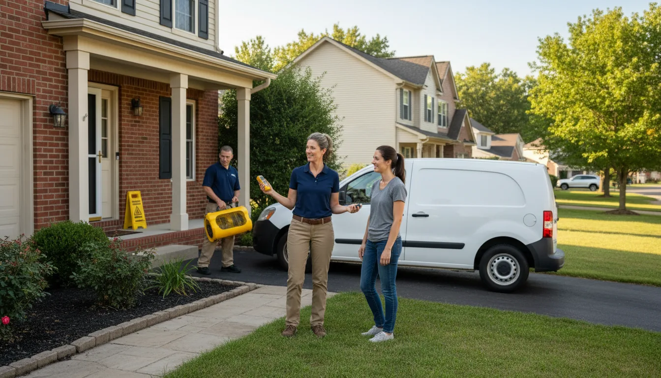 Residential water damage restoration in Oil City, LA